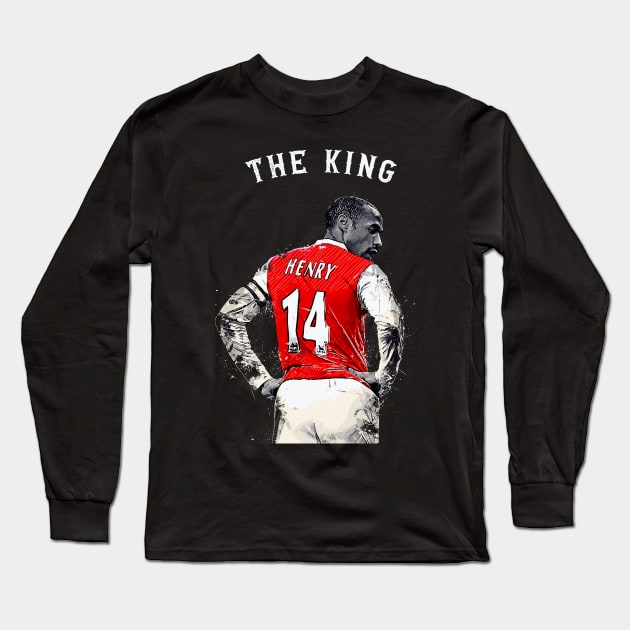 The King Thierry Henry Long Sleeve T-Shirt by Yopi